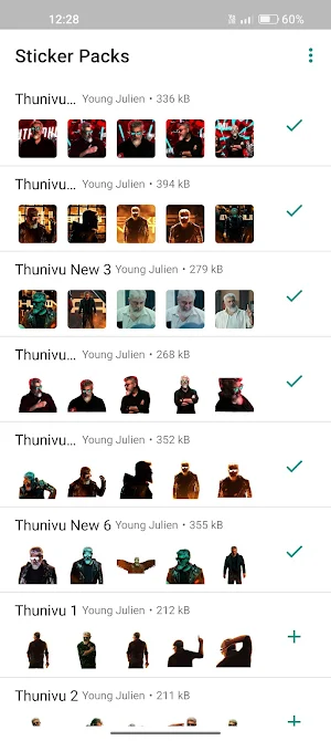 Ajith Thunivu Stickers Screenshot 0