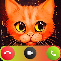 fake call video cartoon cat