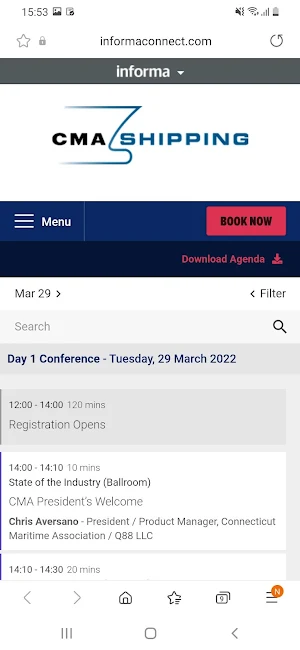 CMA Shipping Expo & Conference Screenshot 2