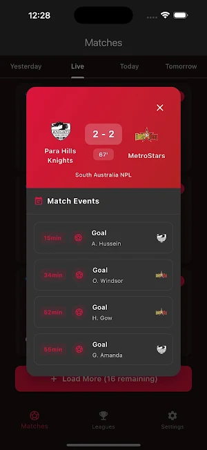 Ostora TV - Live Scores Screenshot 1