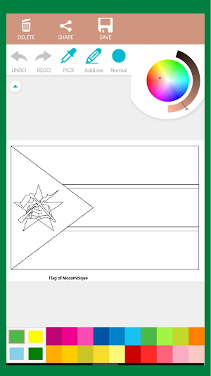 African Flags Coloring Book Screenshot 2