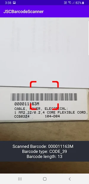 JSCBarcodeScanner Screenshot 2