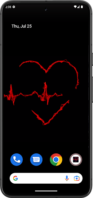 Qaz: Heart glow live wallpaper Screenshot 3