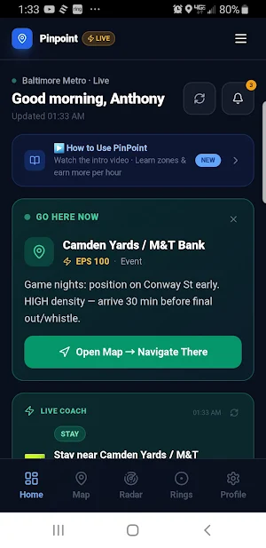 PinPoint: Driver Zone Finder Screenshot 1