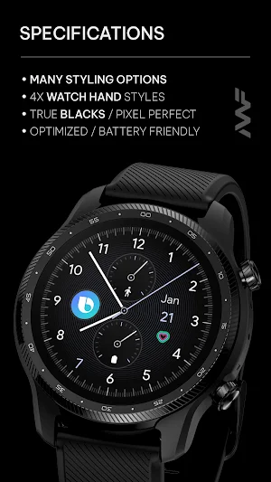 Awf Modern Minimal - watchface Screenshot 1
