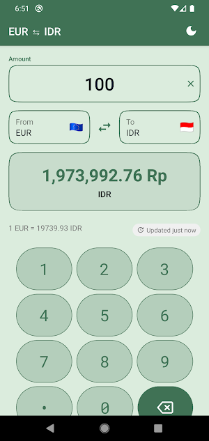 EUR to IDR Converter Screenshot 3
