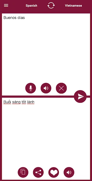 Vietnamese - Spanish Translator Screenshot 1