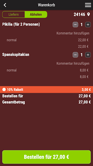 Restaurant Apollon Kiel Screenshot 1