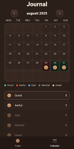 Mood Tracker Screenshot 1