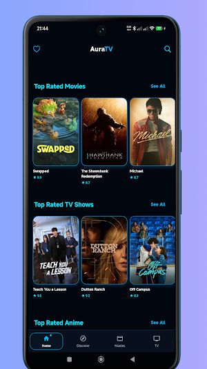 AuraTV: Watch Movies & TV Screenshot 2