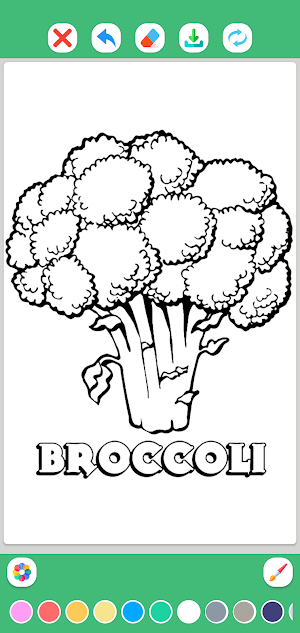 Fruits and Vegetables Coloring Screenshot 3
