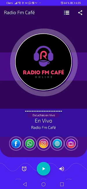 Radio Fm Cafe Screenshot 2