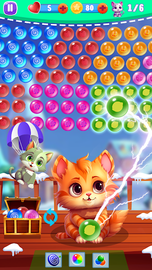 Bubble Shooter: Rescue Kittens Screenshot 0