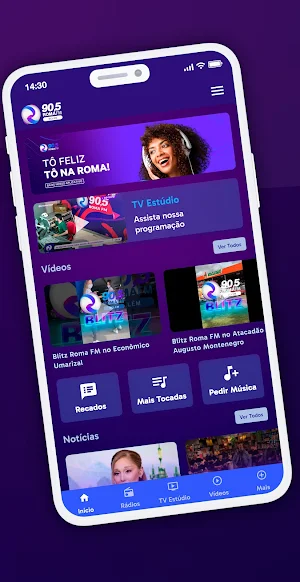Roma FM 90.5 Screenshot 2