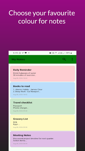 Notes Diary — Simple Notepad Screenshot 2