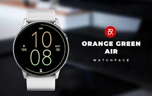 Orange Green Air Watch Face Screenshot 0