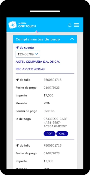 Alestra One Touch Screenshot 1
