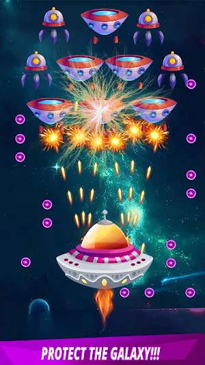 Glaxy shooter Galaxy Attack 3D Screenshot 2