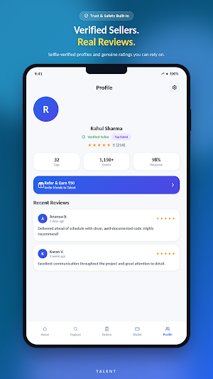 Talent - Freelance Marketplace Screenshot 1