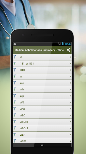Medical Abbreviations Dictionary Offline Screenshot 1