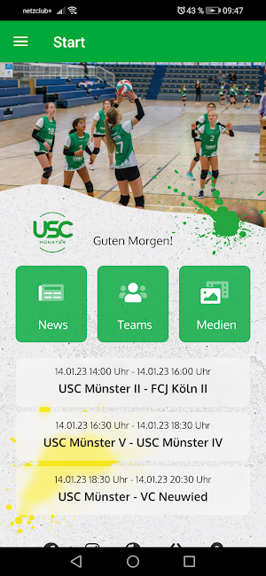 USC Münster e.V. Screenshot 1