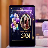 new year photo frame2024