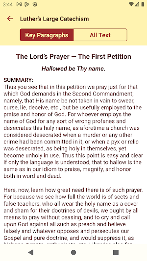 Lutheran Catechism Screenshot 3