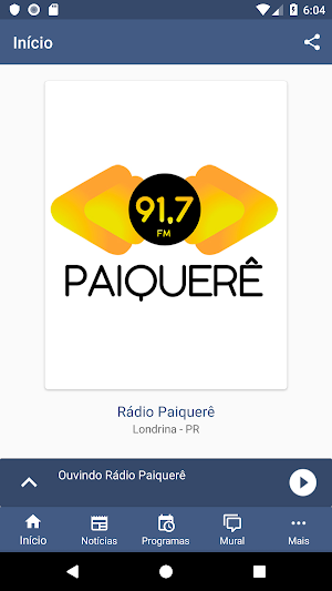 Rádio Paiquerê  91,7 FM Screenshot 1