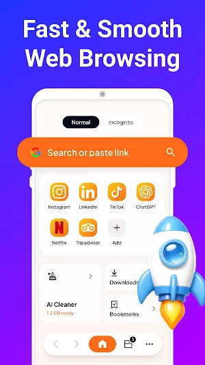 Web Browser, Video Downloader Screenshot 0