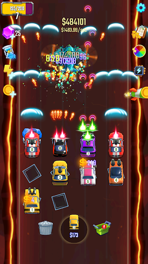Idle Merge Car Defender Screenshot 1