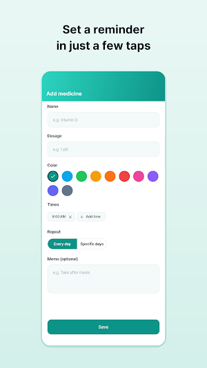 Meditime - Medication Reminder Screenshot 3