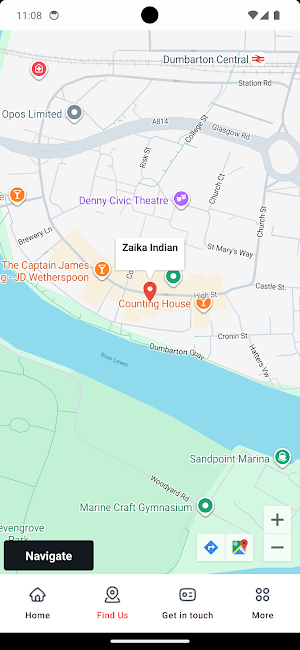 Zaika Restaurant Dumbarton Screenshot 2