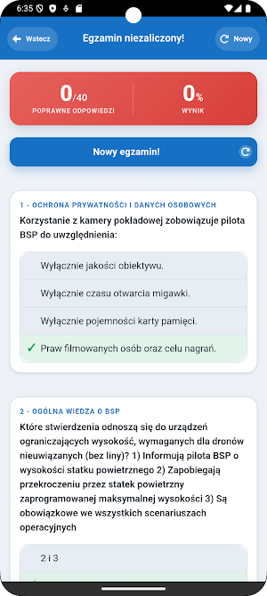 A1-A3 - Egzamin na drona Screenshot 3