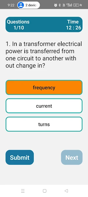 ITI Electrical Quiz Screenshot 1