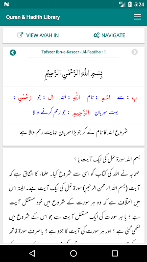 EQuran Library - Tafseer & Hadith Collection Screenshot 3