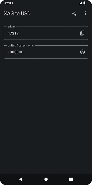 XAG to USD Screenshot 3