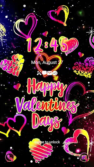LoveValentine Doodle-Wallpaper Screenshot 1