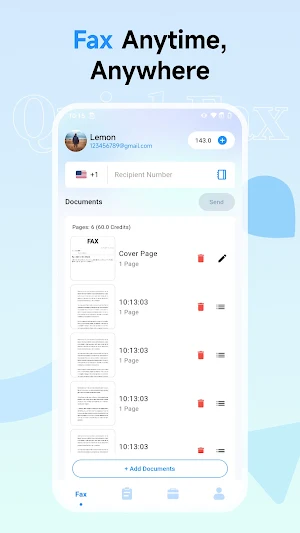 QuickFax - Send Fax from Phone Screenshot 0