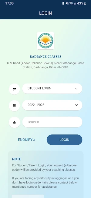 Radiance Classes Screenshot 1