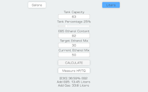 E85 Mix Calculator Screenshot 2