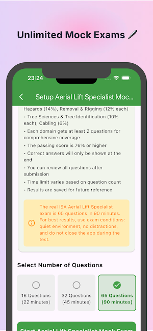 ISA Aerial Lift Flashcards Screenshot 2