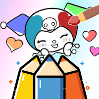 Coloring book For Kuromi Town