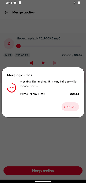 Audio Files Merge Screenshot 2