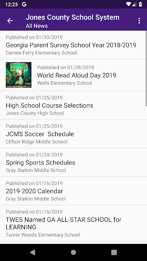 Jones County School System Screenshot 1