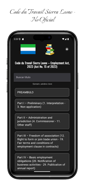 Code du Travail Sierra Leone Screenshot 2