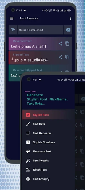 Stylish Fancy Text Generator - Fonts, NickNames Screenshot 1