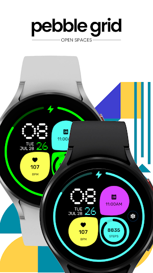 Pebble Grid Watch Face Screenshot 1