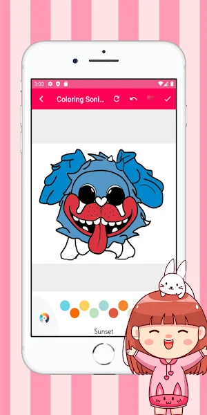 Poppy Coloring Bunzo Playtime Screenshot 2