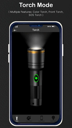Digital Compass Free – Weather, Torch Light, Map Screenshot 2