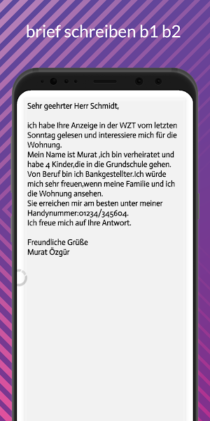 brief schreiben b1 b2 Screenshot 3